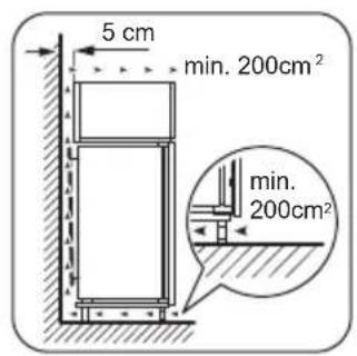 ZANUSSI ZBB29430SV - Conditions requises en matière de circulation d'air - 1