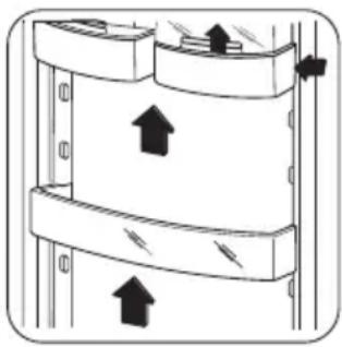ZANKER KBT23001SK - Positioning the door shelves - 1