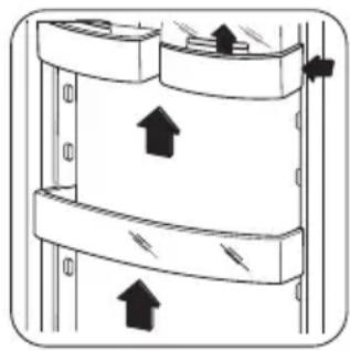 ZANKER KBB25001SK - Positioning the door shelves - 1