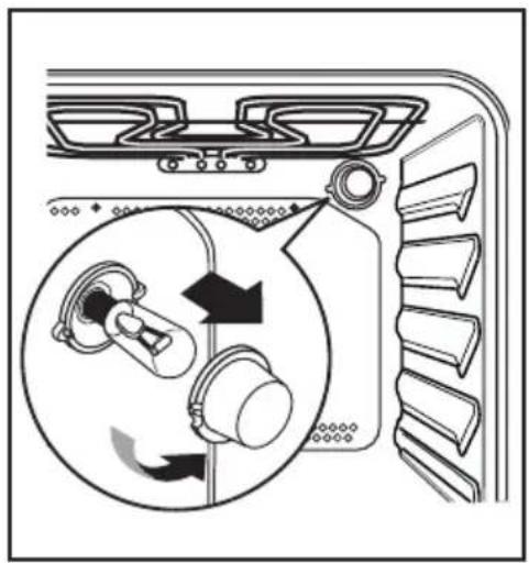 ZANKER ZKH7515W - Remplacement de l'ampoule du four - 1