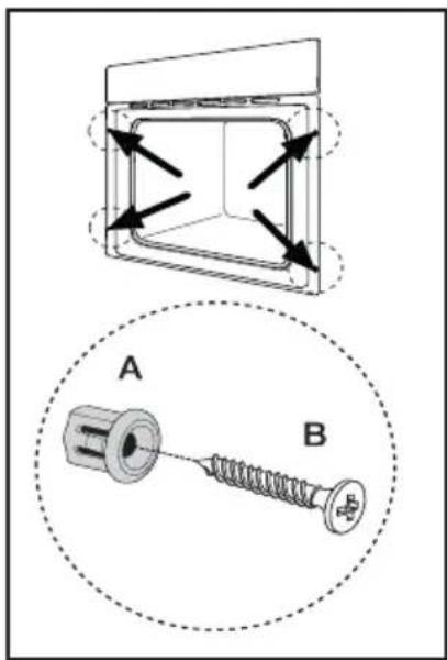 ZANKER ZKH7515W - Fixation de l'appareil au meuble - 3