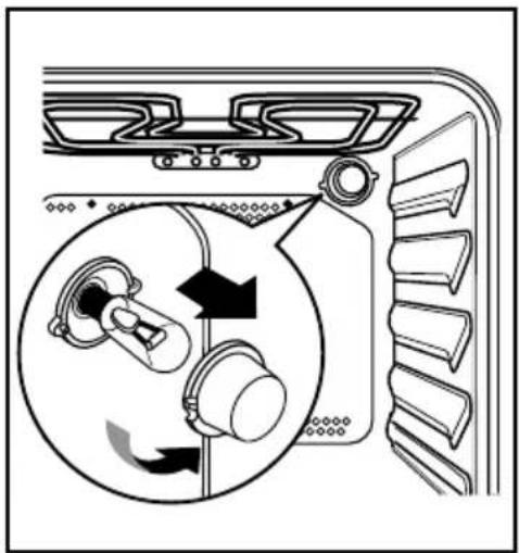 ZANKER ZKH7415W - Remplacement de l'ampoule du four - 1