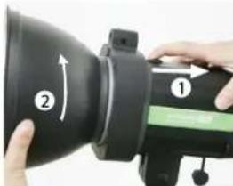 Phottix Indra500 TTL - To remove the reflector - 1