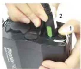 Phottix Indra500 TTL - Disconnecting the Phottix Indra Battery Pack - 1