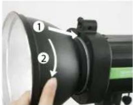 Phottix Indra500 TTL - Para fjar el reflector - 1