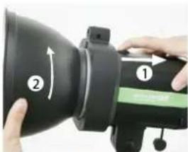 Phottix Indra500 TTL - Para desconectar el reflector - 1