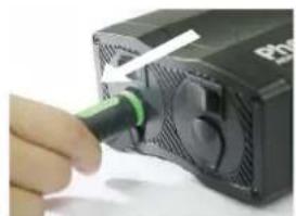 Phottix Indra500 TTL - Disconnecting the Phottix Indra AC Adapter - 1