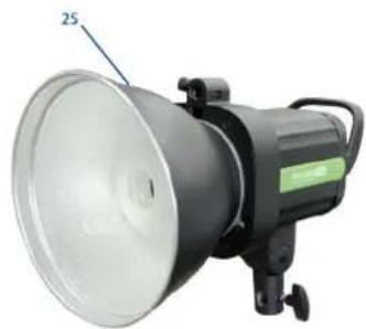 Phottix Indra500 TTL - 前视图 - 2