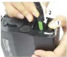 Phottix Indra500 TTL - Uso de la bateria Phottix Indra - 2