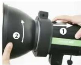 Phottix Indra500 TTL - 取下反光罩 - 1