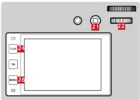 LEICA SL2S - ÉLÉMENTS DE COMMANDE SUR L'APPAREIL PHOTO - 1