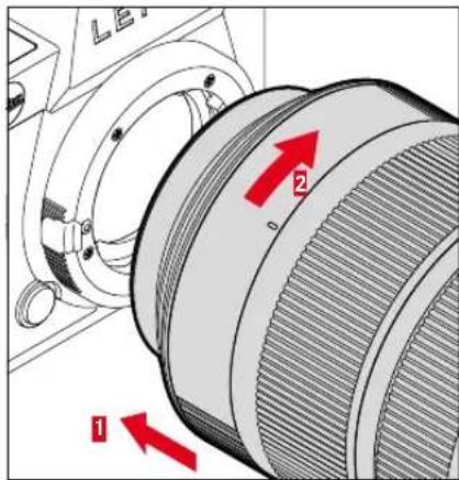 LEICA SL2S - MISE EN PLACE DE L'OBJECTIF SUR L'ADAPTATEUR - 1