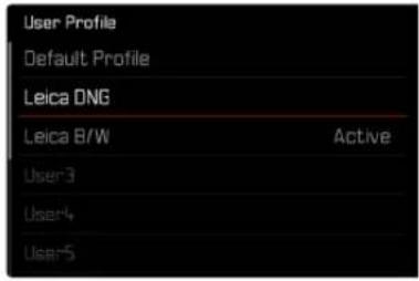 LEICA SL2S - UTILISATION/ACTIVATION DES PROFILES - 1