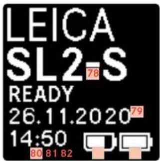 LEICA SL2S - AFFICHAGES SUR LE TOP-DISPLAY - 1