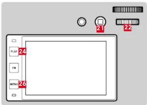 LEICA SL2S - ÉLÉMENTS DE COMMANDE SUR L'APPAREIL PHOTO - 1