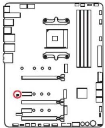 MSI MEG X570 ACE - JBAT1:Джампер оочткданных CMOS (C6poc BIOS) - 1