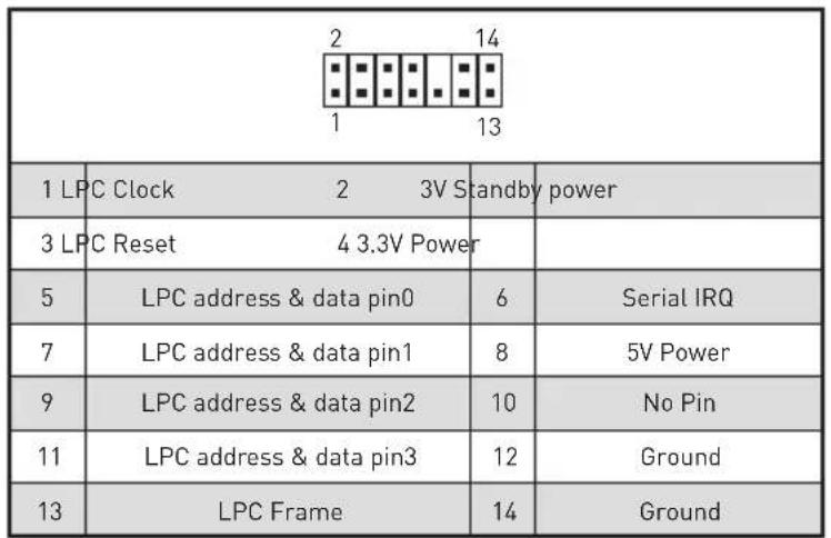 MSI MEG X570 ACE - JTPM1: Connecteur de module TPM - 2