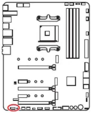 MSI MEG X570 ACE - JAUD1: Front Audio Connector - 1