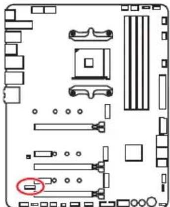 MSI MEG X570 ACE - JTPM1: Pa3bem moулг TPM - 1
