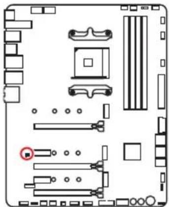 MSI MEG X570 ACE - JBAT1: Clear CMOS Steckbrücke (Reset BIOS) - 1
