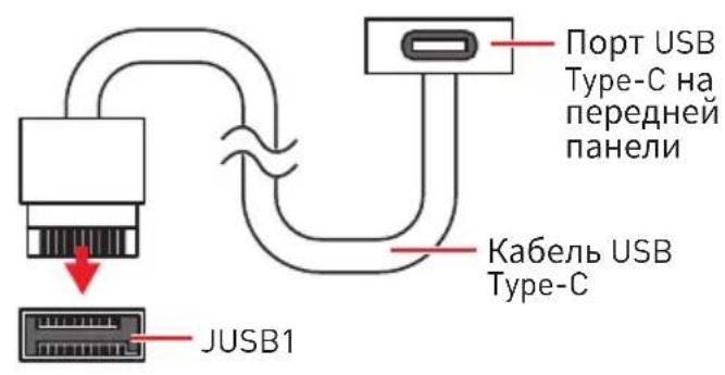 MSI MEG X570 ACE - JUSB1: Pa3bem USB 3.2 Gen 2 Type-C - 2