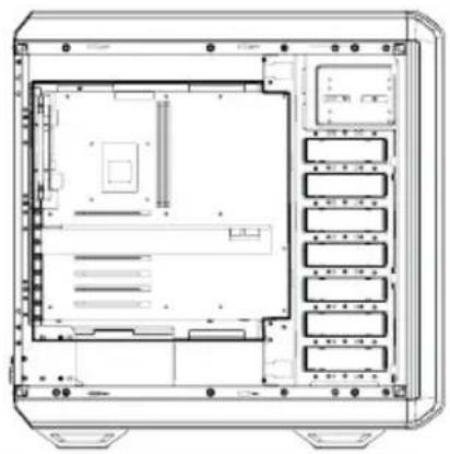 Be Quiet! Dark Base 900 - Layout A / Configuration A / Uklad A / Distribución A / Cxema A - 8