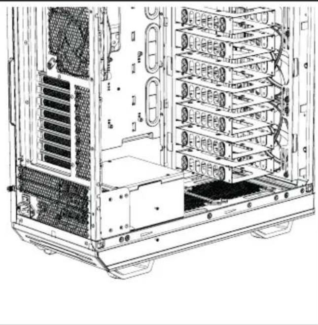 Be Quiet! Dark Base 900 - ZASILACZA | ES AJUSTE DE POSICION DEL MODULO PSU | 8A3MELUHNE BLOKA NITAHNIA - 8