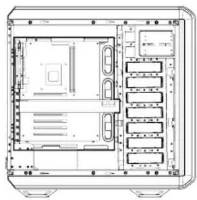 Be Quiet! Dark Base 900 - Layout A / Configuration A / Uklad A / Distribución A / Cxema A - 6
