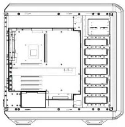 Be Quiet! Dark Base 900 - Layout A / Configuration A / Uklad A / Distribución A / Cxema A - 12