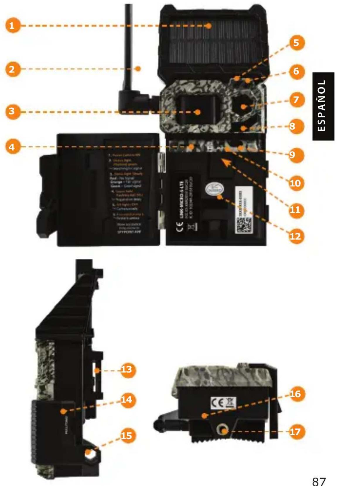 Spypoint LinkMicroSLTE - COMPONENTES - 1