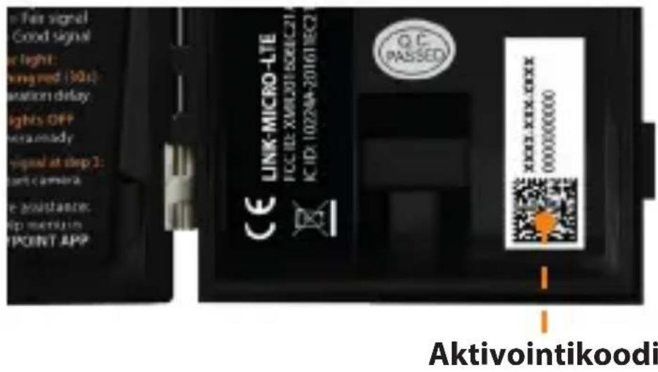 Spypoint LinkMicroLTE - TOIMINTAKOODIN LÖYTÄMINEN - 1