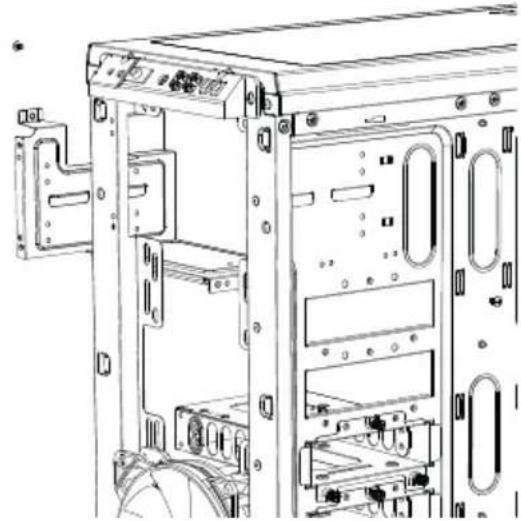 Be Quiet! Pure Base 600 - EN ODD CAGE REMOVAL | DE ENTFERNEN DES ODD-KÄFIGS | FR DÉMONTAGE DU RACK LECTEUR OPTIQUE | PL USUWANIE KLATKI ODD | ES RETIRAR LA CAJA DE LA UNIDAD DE DISCO ÓPTICO | RU ДЕМОНТАЖ КОРЗИНЫ ODD - 2