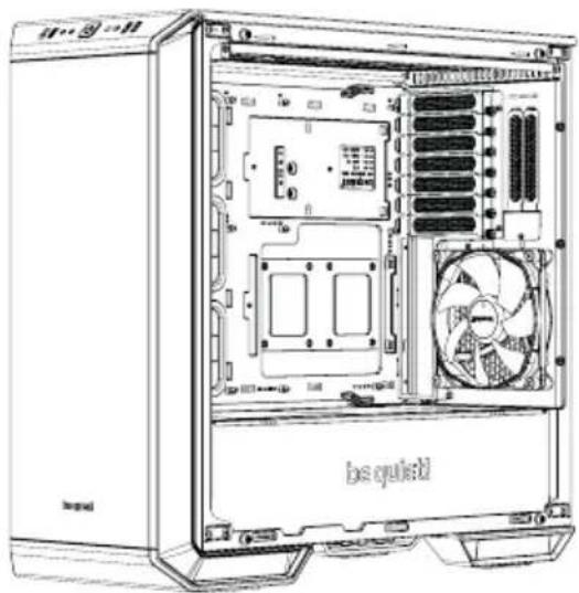 Be Quiet! Dark Base 700 - EN INVERTED LAYOUT | DE INVERTIERTES LAYOUT | FR CHANGEMENT DE CONFIGURATION | PL UKŁAD ODWRÓCONY | ES CONFIGURACIÓN INVERTIDA RU ОБРАТНОЕ РАСПОЛОЖЕНИЕ - 6