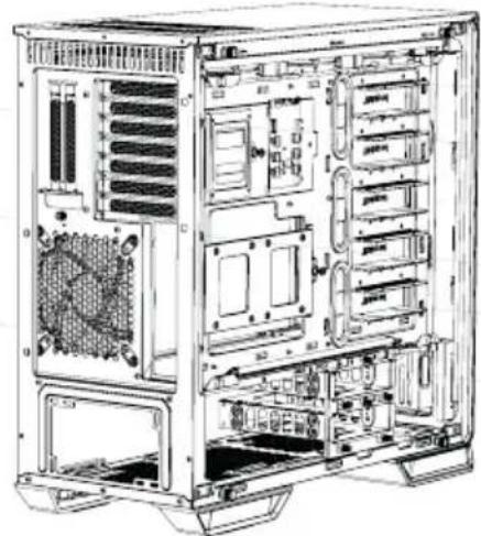 Be Quiet! Dark Base 700 - EN INVERTED LAYOUT | DE INVERTIERTES LAYOUT | FR CHANGEMENT DE CONFIGURATION | PL UKŁAD ODWRÓCONY | ES CONFIGURACIÓN INVERTIDA RU ОБРАТНОЕ РАСПОЛОЖЕНИЕ - 5