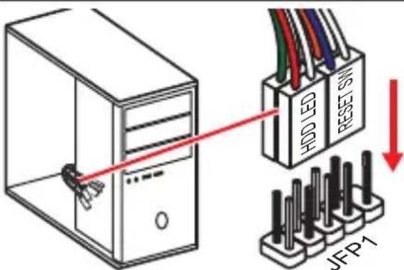 MSI H310M Pro - JFP1, JFP2: Pa3bembl nepeDnei paHei - 1