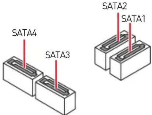 MSI H310M Pro - SATA1~4: Pa3beMbI SATA 6 Γ6/c - 1