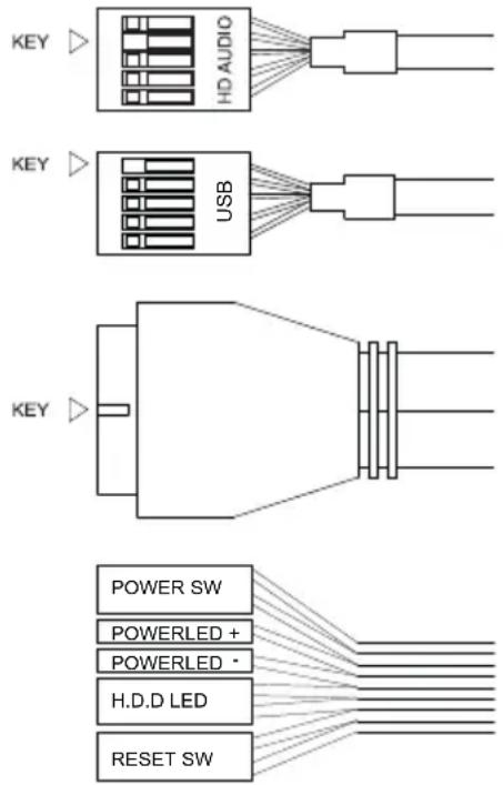 Be Quiet! Silent Base 801 - Interruptor de encendido/apagado, LED de encendido, LED de disco en funcionamiento, botón de reinicio - 1
