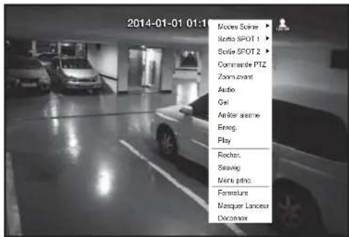 Hanwha SRD476D - Menu écran live (direct) - 3