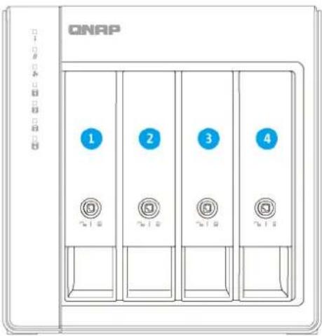 QNAP TLD1600S - Numérotation des disques - 1