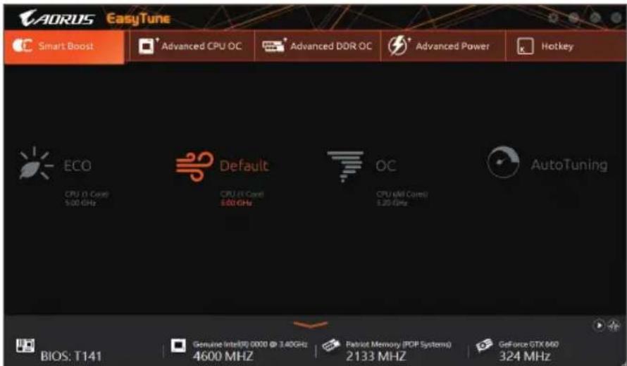 GIGABYTE Z590 Aorus Master - EasyTuneのインーフロー - 1