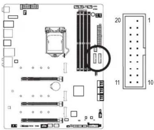 GIGABYTE Z590 Aorus Master - 16) F_U32_1/F_U32_2 (USB 3.2 Gen 1- - 1