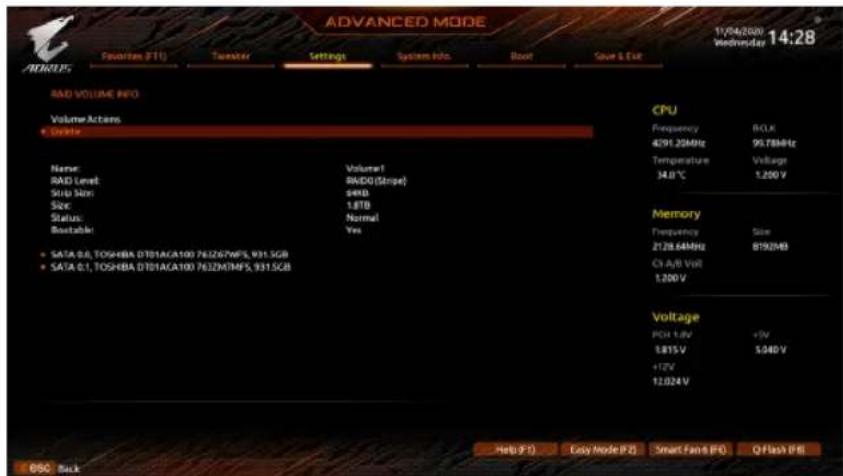 GIGABYTE Z590 Aorus Master - C.UEFI RAIDの設定 - 5
