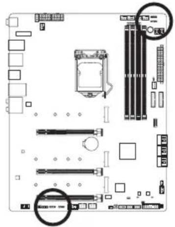GIGABYTE Z590 Aorus Master - 8) D_LED1/D_LED2 (Addressable LED テーフ用ハダ) - 1