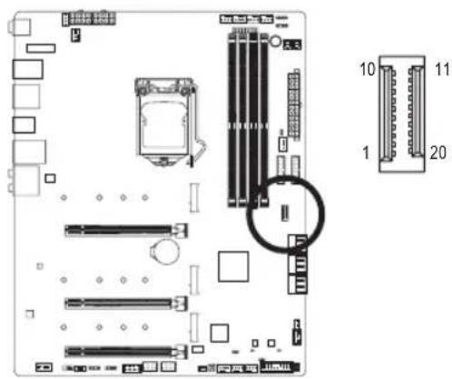 GIGABYTE Z590 Aorus Master - 15) F_U32C (USB 3.2 Gen 2 に対応する USB Type-C®・ダ) - 1
