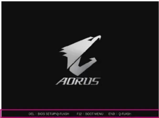 GIGABYTE Z590 Aorus Elite AX - 2-1 起動画面 - 1