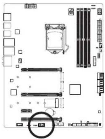 GIGABYTE Z590 Vision D - 18) SPI_TPM(TPMモジロー用ハツダ) - 1