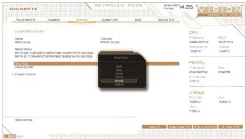 GIGABYTE Z590 Vision D - C.UEFI RAIDの設定 - 3