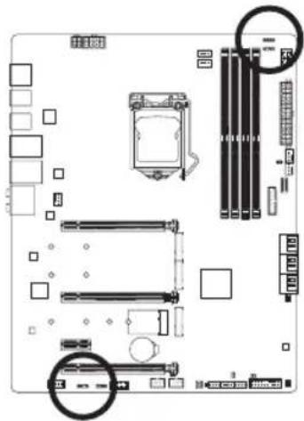 GIGABYTE Z590 Vision D - 8) D_LED1/D_LED2 (Addressable LED テーフ用ヘルダ) - 1