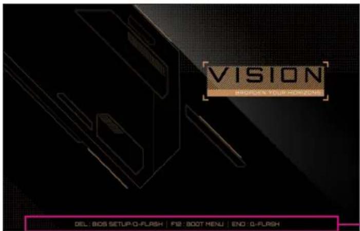 GIGABYTE Z590 Vision D - 2-1 起動画面 - 1