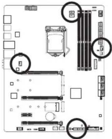 GIGABYTE Z590 Vision D - 3/4)CPU_FAN/SYS_FAN1/2/3/4(Фаннш徴 - 1